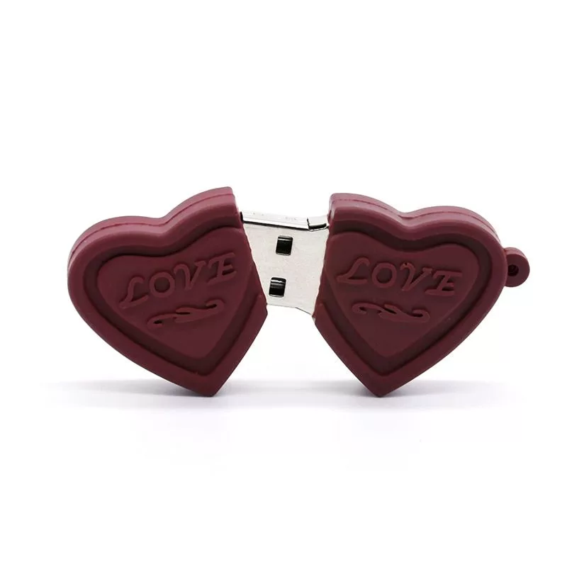 فلش مموری پرلیت یو اس بی طرح شکلات قلبی مدل W-37 ظرفیت 128 گیگابایت