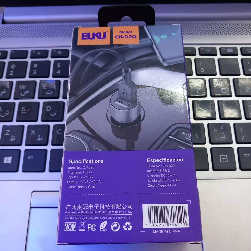 شارژر فندکی 20 وات  مدل CH_020-bk