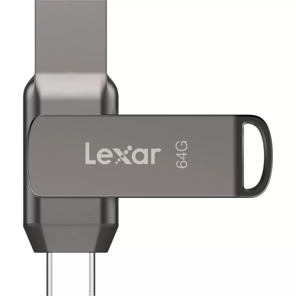 فلش مموری لکسار مدل JumpDrive® Dual Drive D400 USB 3.1 Type-C ظرفیت 64 گیگابایت