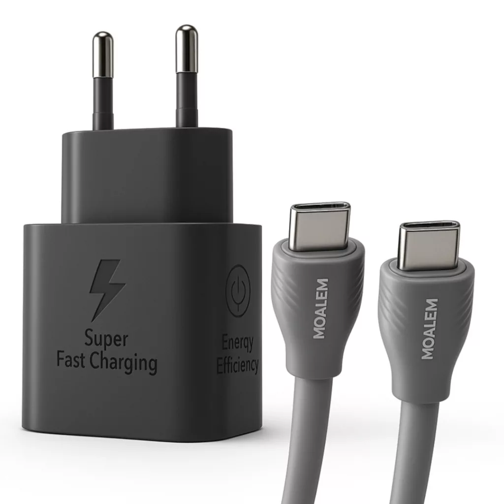 شارژر دیواری 25 وات معلم نوین مدل Galaxy A26 به همراه کابل USB-C