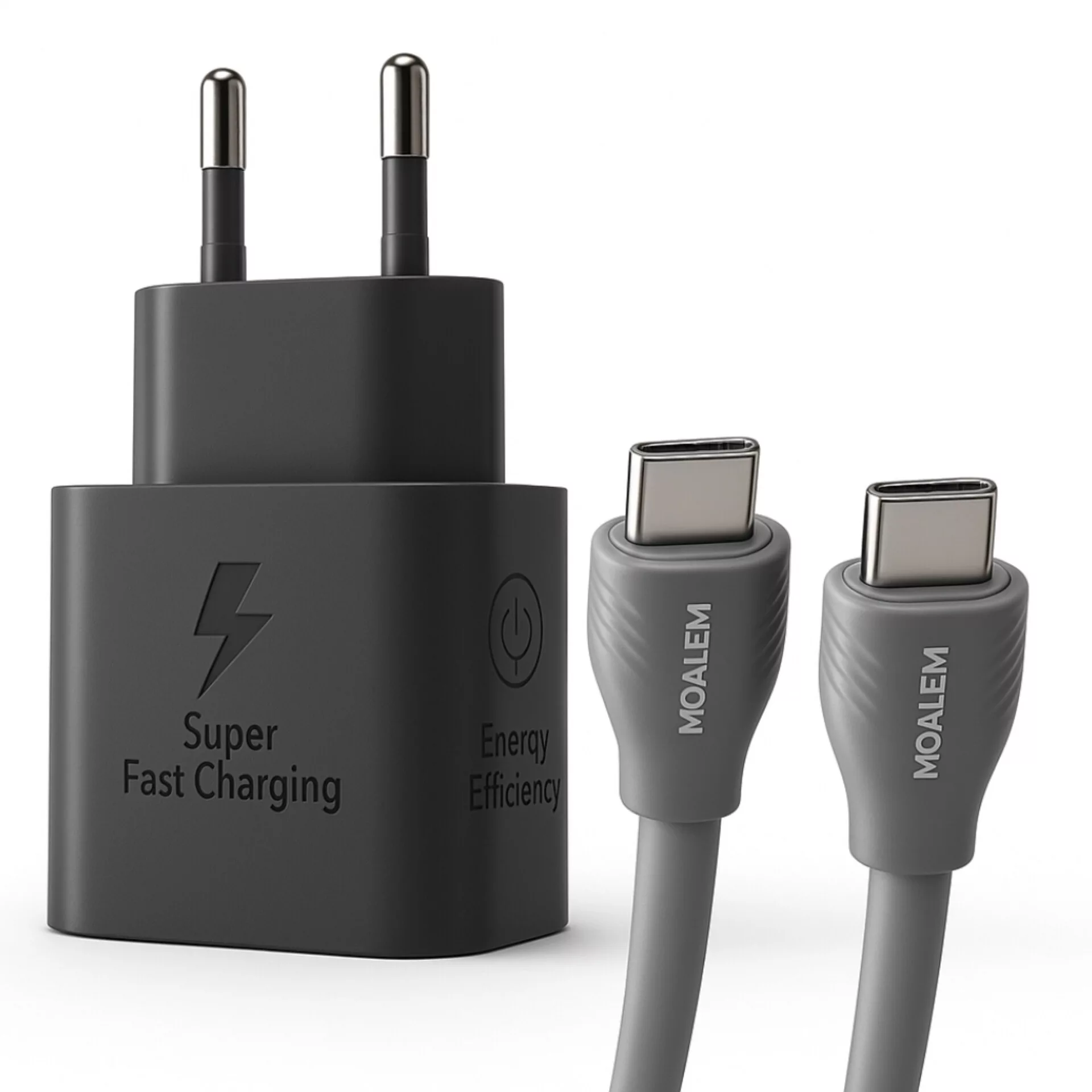 شارژر دیواری 25 وات معلم نوین مدل Galaxy A26 به همراه کابل USB-C