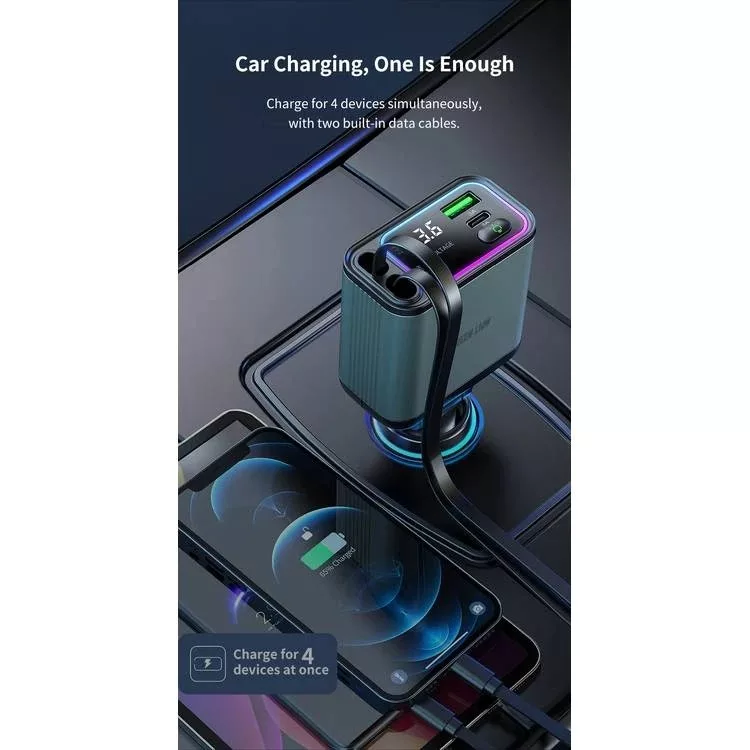 شارژر فندکی گرین لاین مدل Retractable