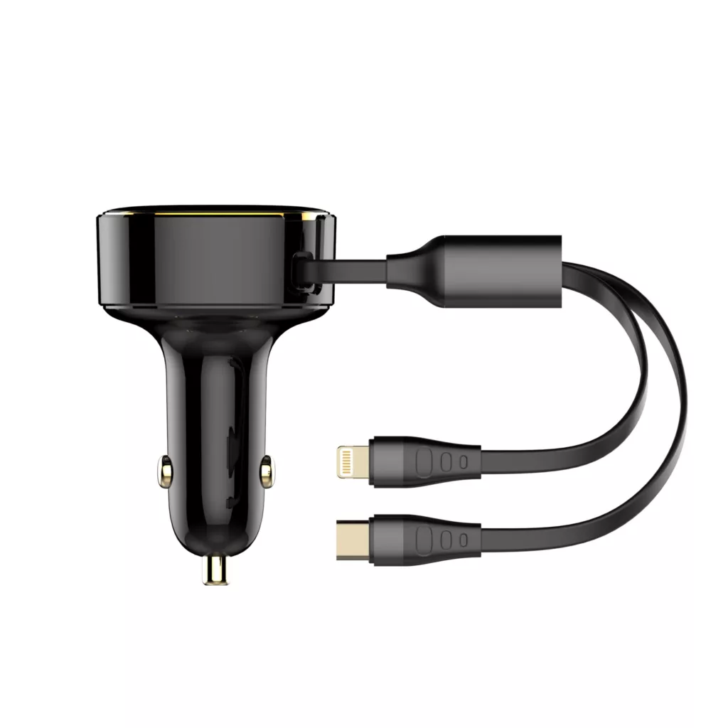 شارژر فندکی 30 وات الدینیو مدل c107