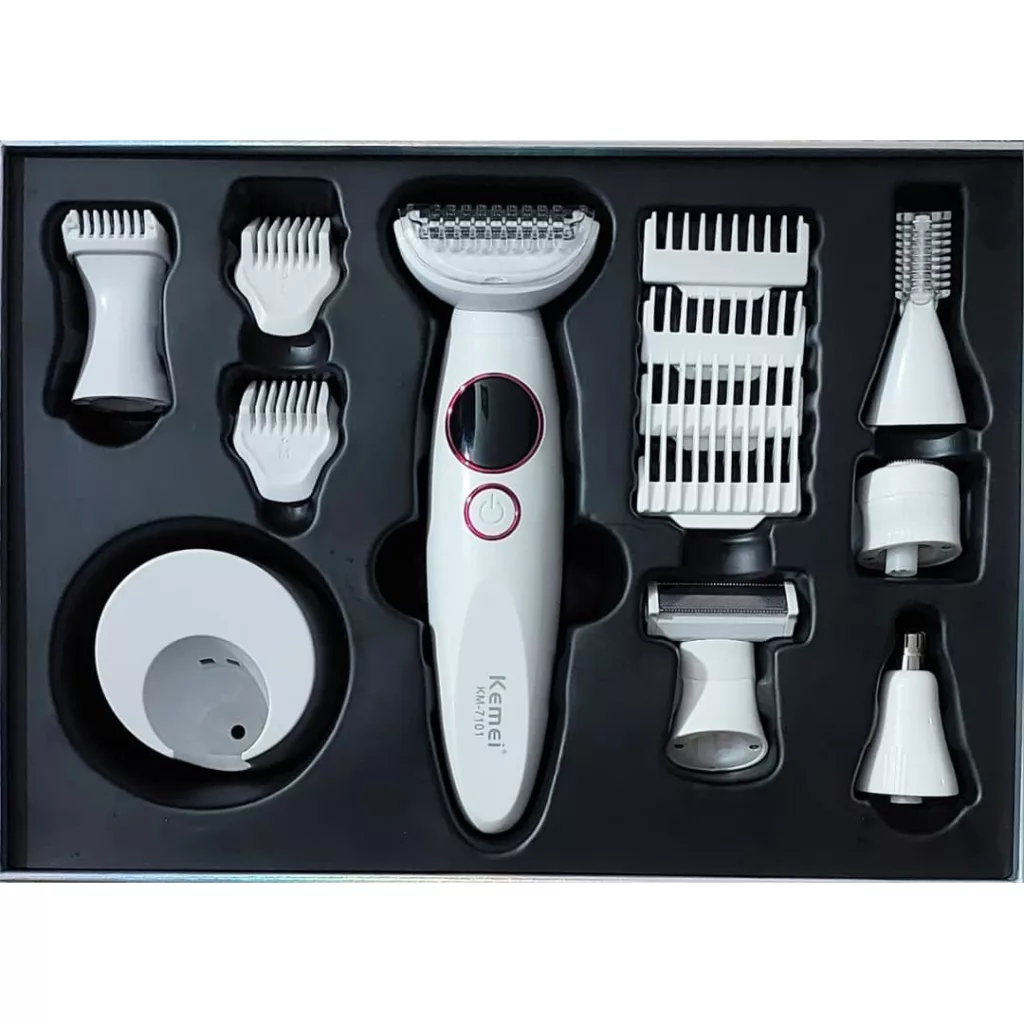 ست اصلاح مو صورت و بدن بانوان کیمی مدل km-7101