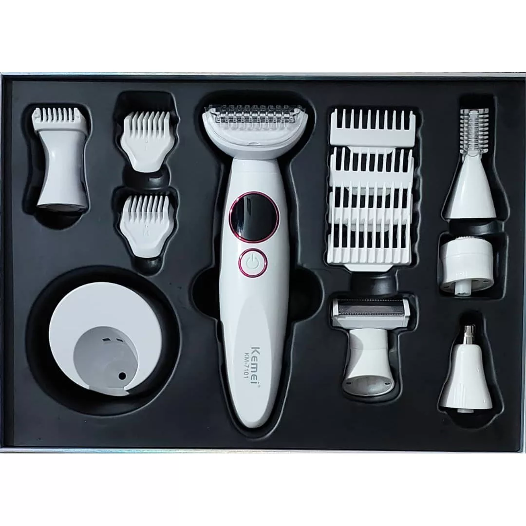 ست اصلاح مو صورت و بدن بانوان کیمی مدل km-7101