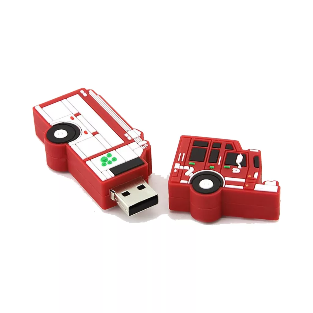 فلش مموری طرح ماشین آتش نشانی مدل UL-Firetruck ظرفیت 8 گیگابایت