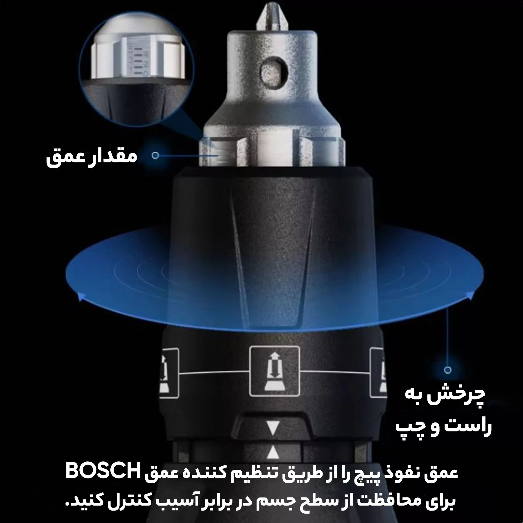 پیچ گوشتی برقی بوش مدل حرفه ای  GTB-650