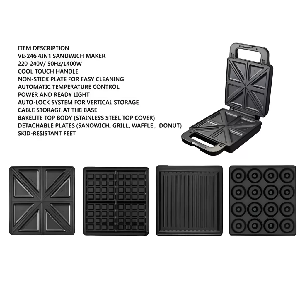 ساندویچ ساز وگاترونیکس مدل VE-246