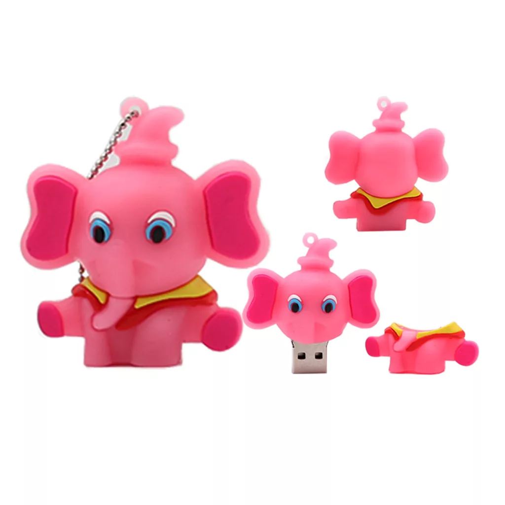 فلش مموری طرح فیل دامبو مدل Ul-Dambo ظرفیت 128 گیگابایت