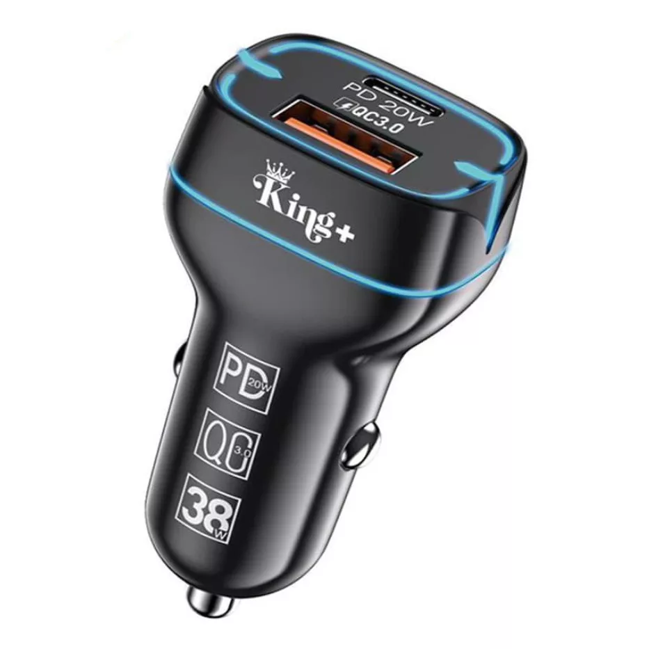 شارژر فندکی 38 وات کینگ پلاس مدل HK-59