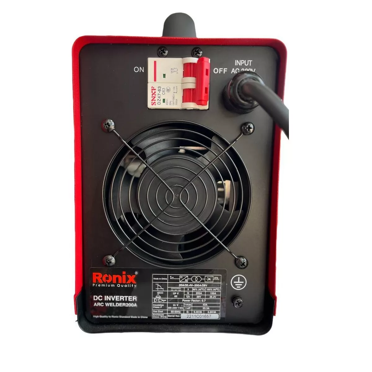 اینورتر جوشکاری 200 آمپر رونیکس مدل RH-4600