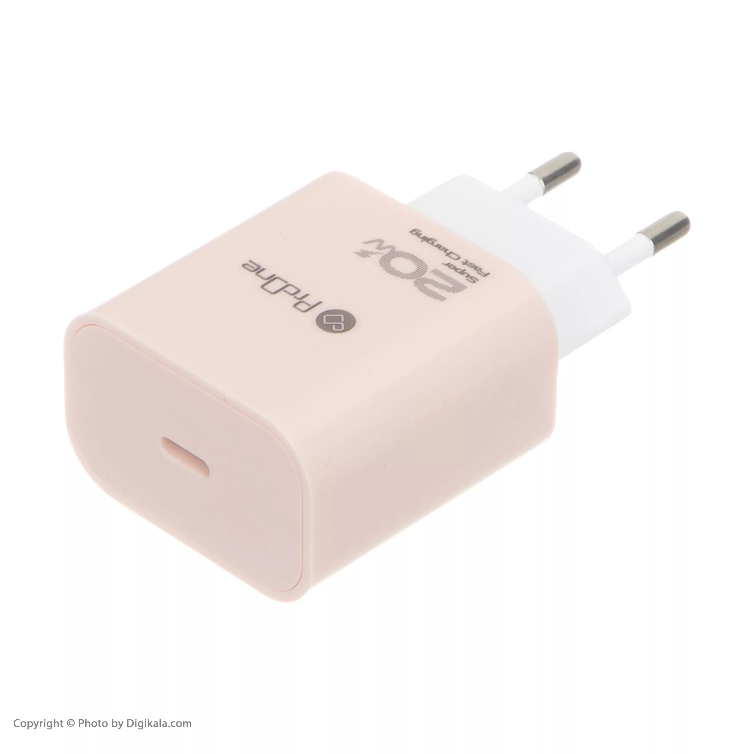 شارژر دیواری 20 وات پرووان مدل PWC540 به همراه کابل تبدیل لایتنینگ