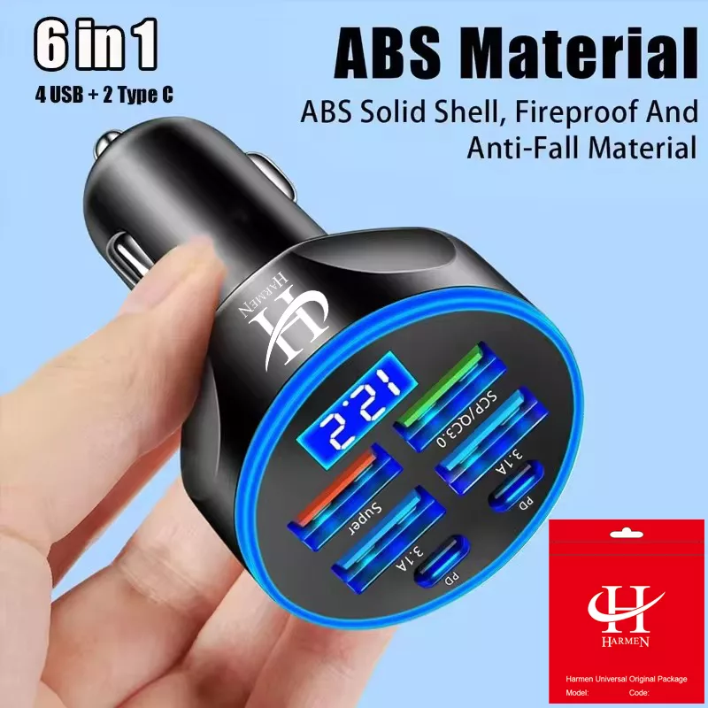 شارژر فندکی 66 وات هارمن مدل PD6QC3FST