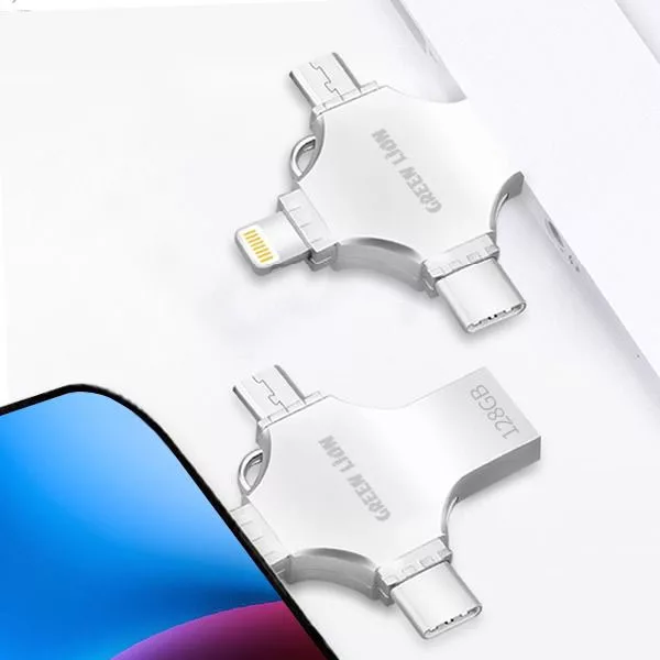 فلش مموری گرین لاین مدل GN4IN1USB128 ظرفیت 128 گیگابایت