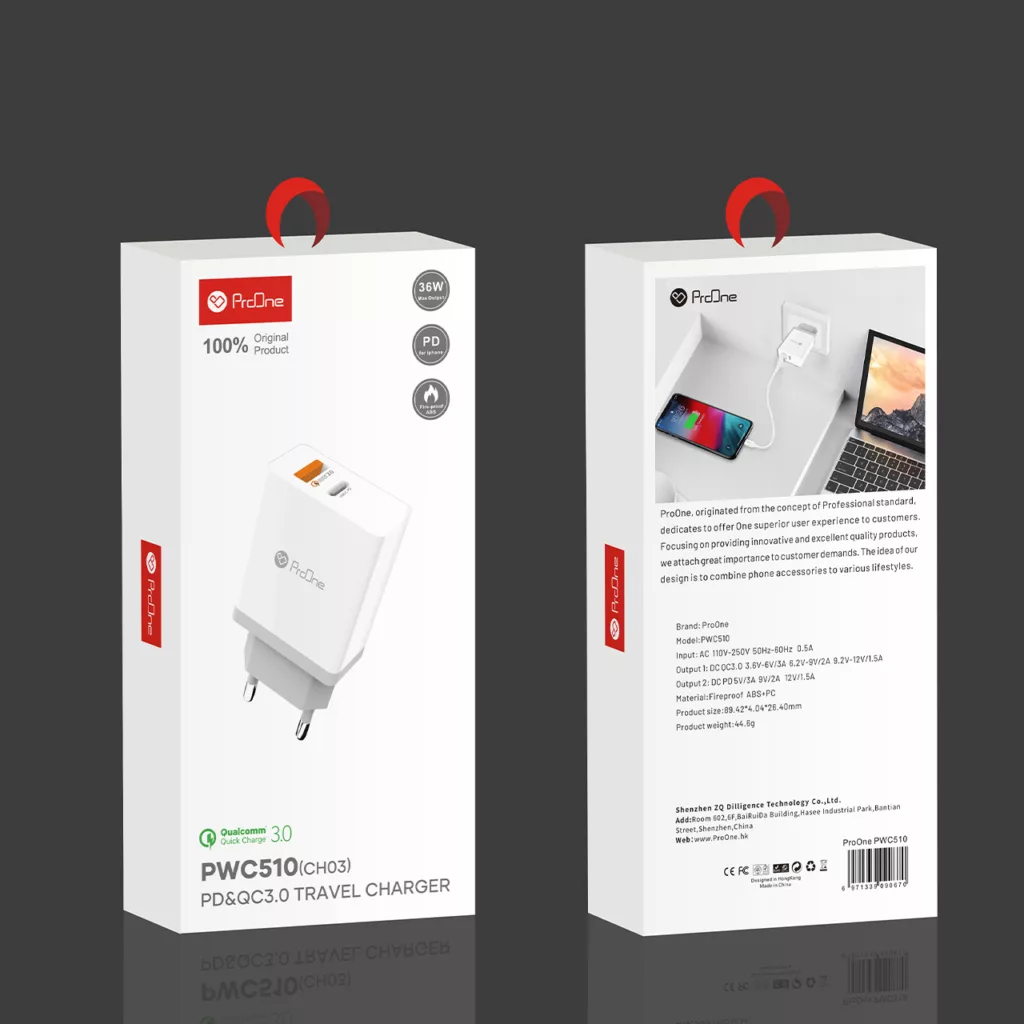 شارژر دیواری پرووان مدل PWC510