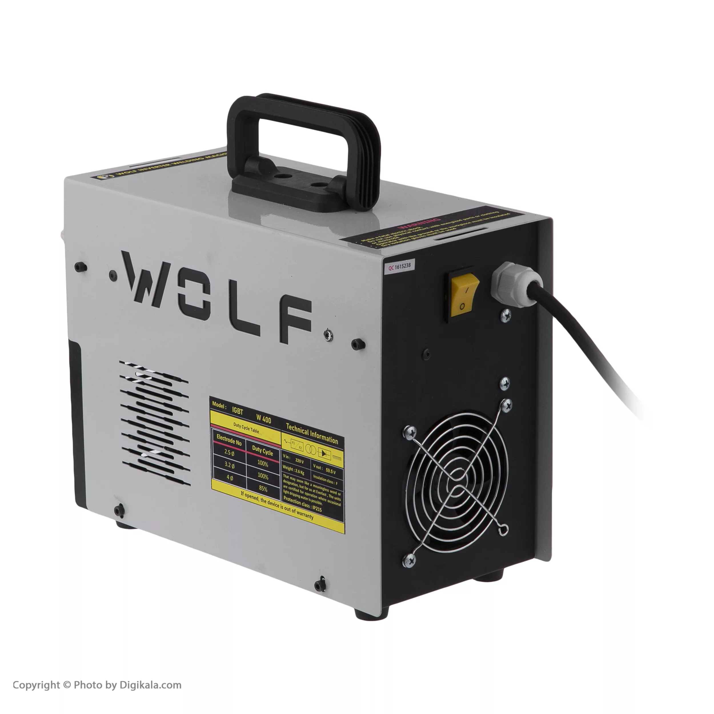 اینورتر جوشکاری 400 آمپر ولف مدل 2115