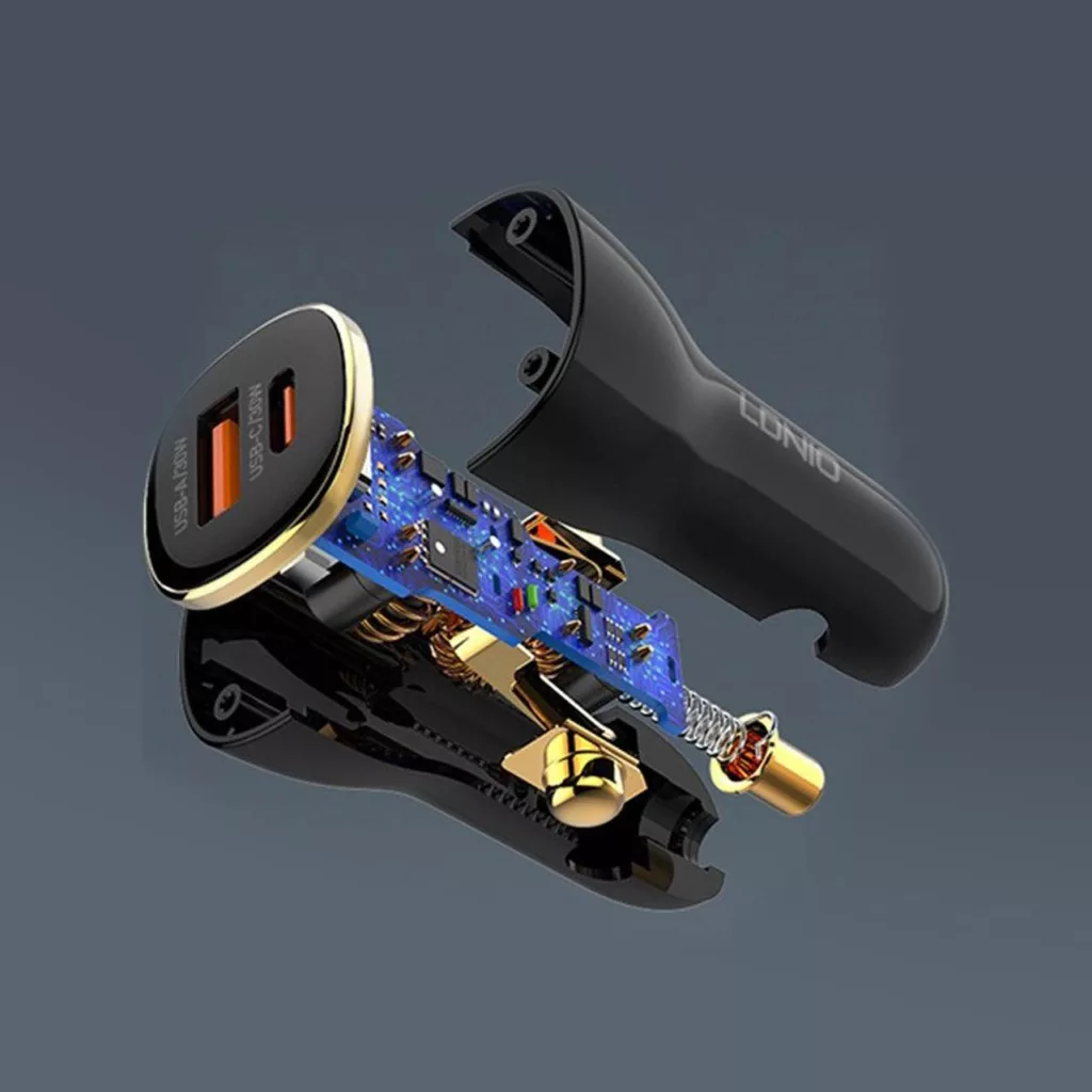 شارژر فندکی 60 وات الدینیو مدل C103