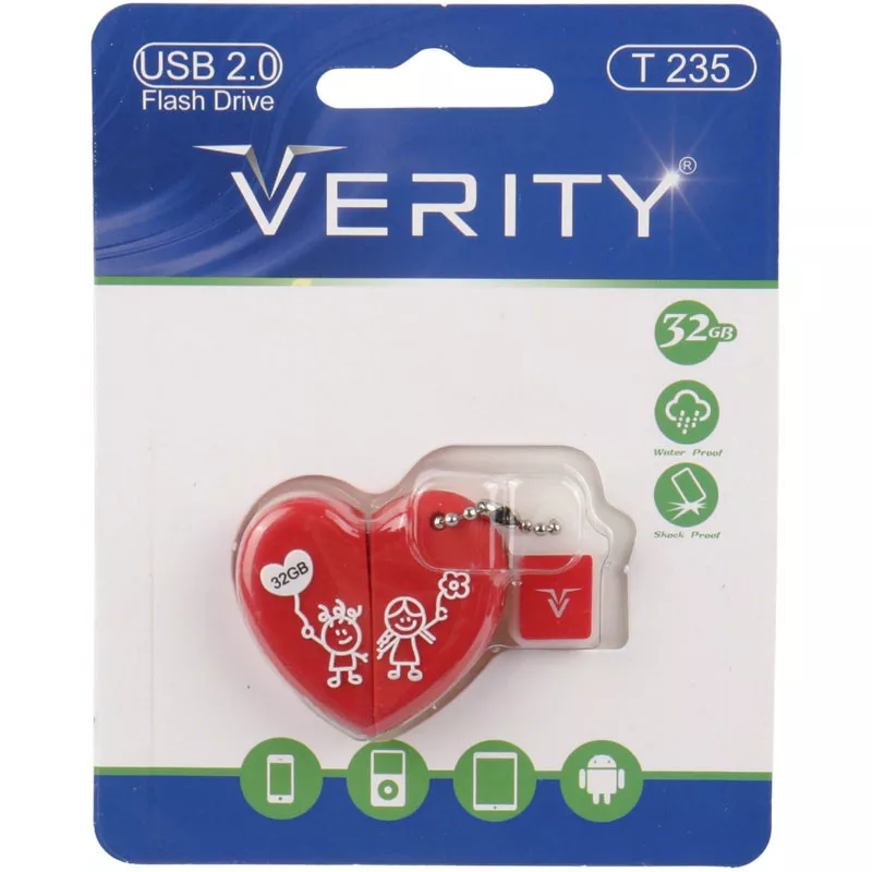 فلش مموری وریتی مدل T235 USB2.0 ظرفیت 32 گیگابایت