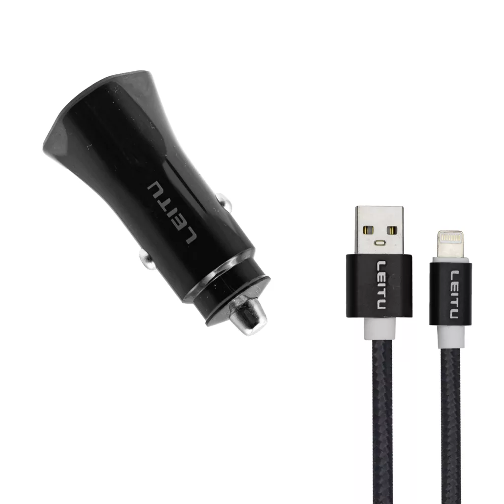 شارژر فندکی 20 وات لیتو مدل LC-C14 به همراه کابل تبدیل لایتنینگ