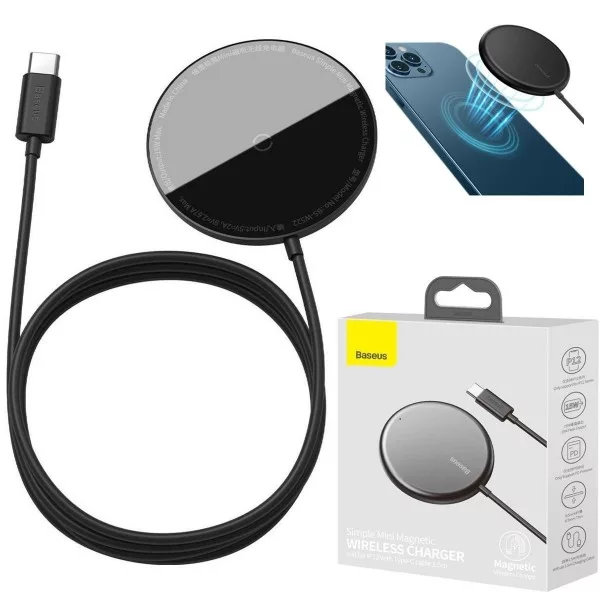 شارژر بی سیم باسئوس مدل WXJK_F01