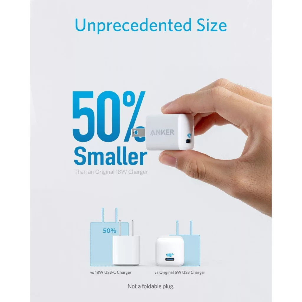شارژر دیواری 20 وات انکر مدل A2633 PowerPort III Nano