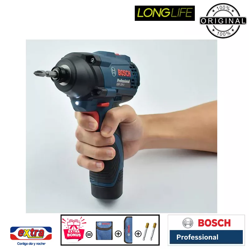 پیچ گوشتی و بکس شارژی بوش مدل فوق حرفه ای GDR 120 LI + GSR 120 LI مجموعه دو عددی