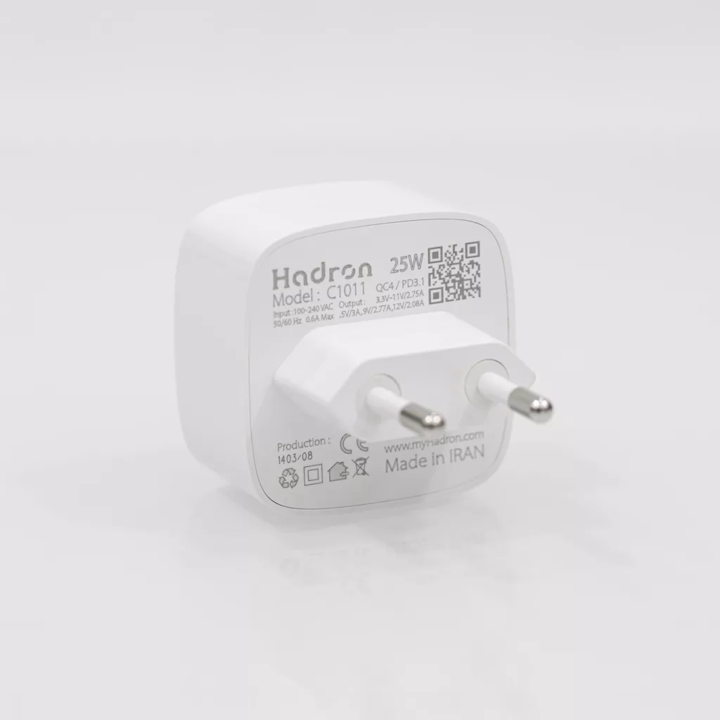 شارژر دیواری 25 وات هادرون مدل C1011