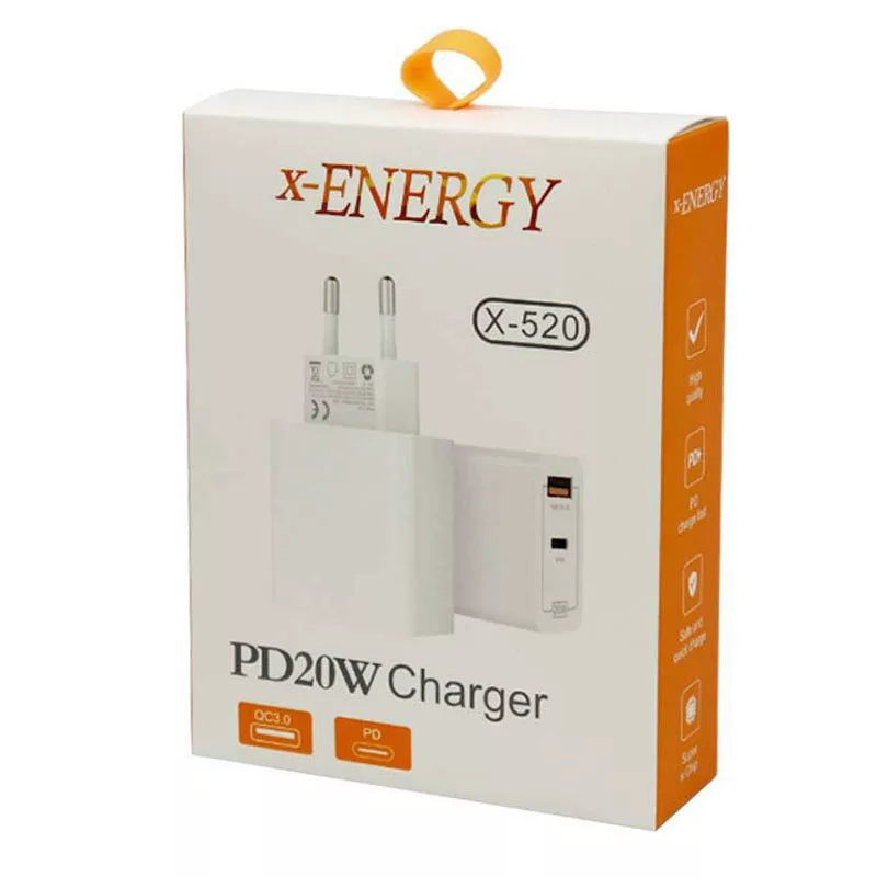 شارژر دیواری 20 وات ایکس-انرژی مدل x-520