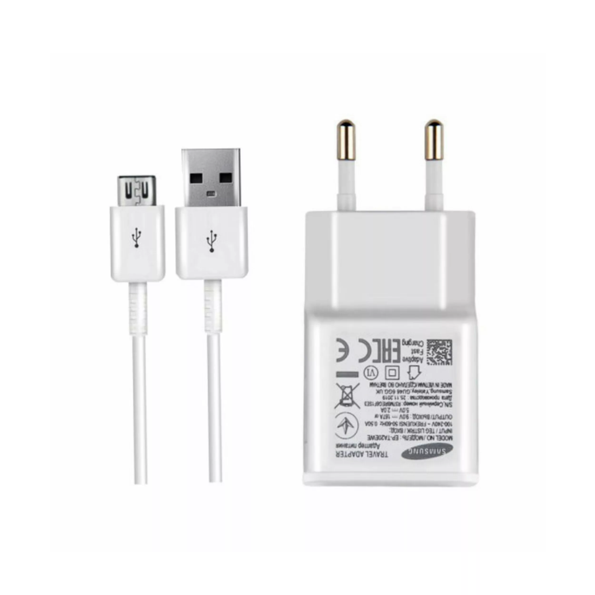 شارژر دیواری مدل A02 به همراه کابل تبدیل microUSB شارژر دیواری مدل A02 به همراه کابل تبدیل microUSB