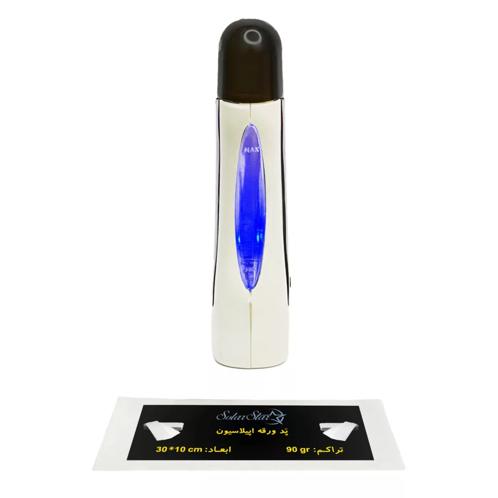 دستگاه موم گرم کن و ذوب وکس خشابی سولار استار مدل 401 به همراه پد اپیلاسیون بسته 10 عددی