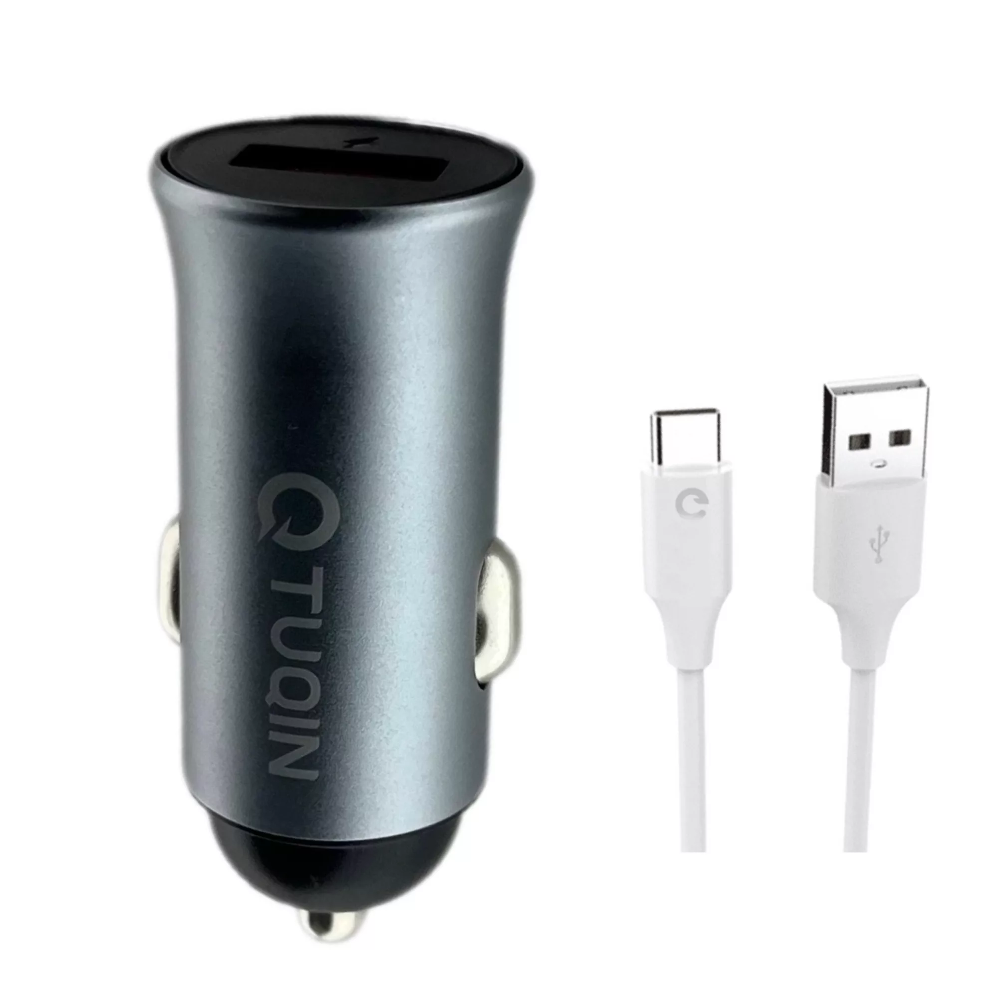 شارژر فندکی 24 وات تیوکین مدل QC02 به همراه کابل تبدیل USB-C شارژر فندکی 24 وات تیوکین مدل QC02 به همراه کابل تبدیل USB-C