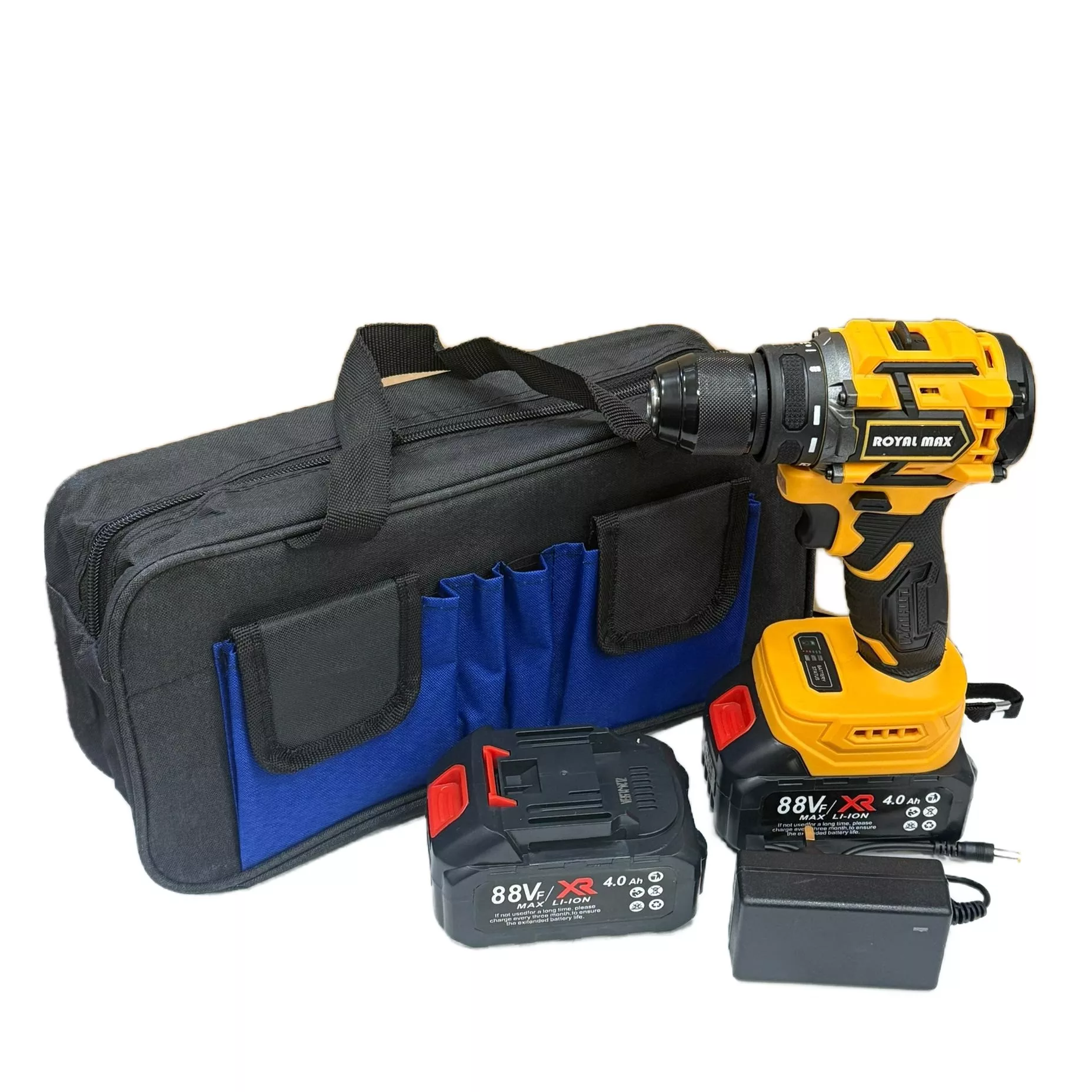 دریل پیچ گوشتی شارژی براشلس 88 ولت رویال مکس مدل 118VOLT