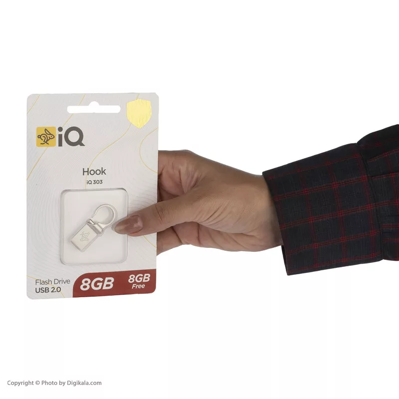 فلش مموری مدل Hook iQ 303 8+8 ظرفیت 16 گیگابایت