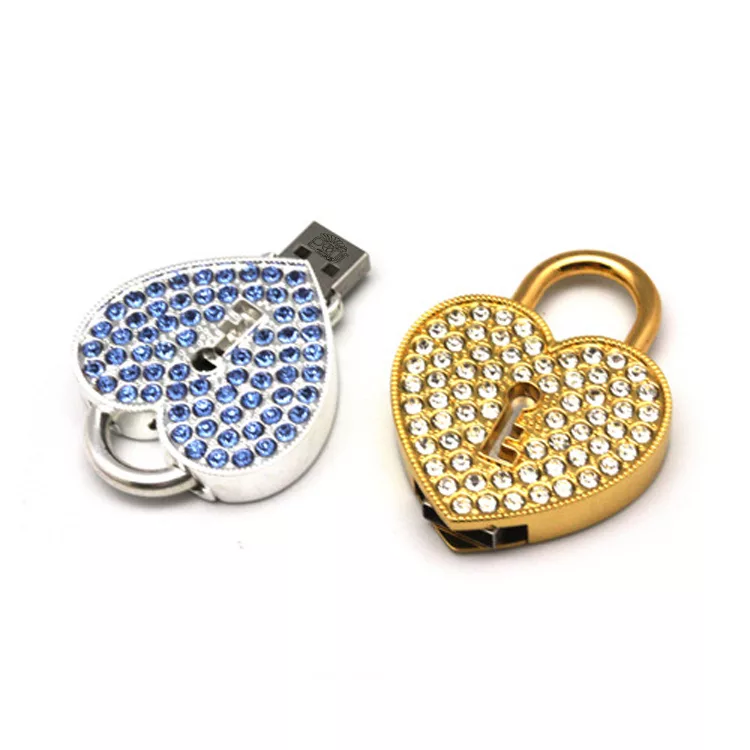 فلش مموری پرلیت یو اس بی طرح قفل قلبی کد W-49 ظرفیت 128 گیگابایت