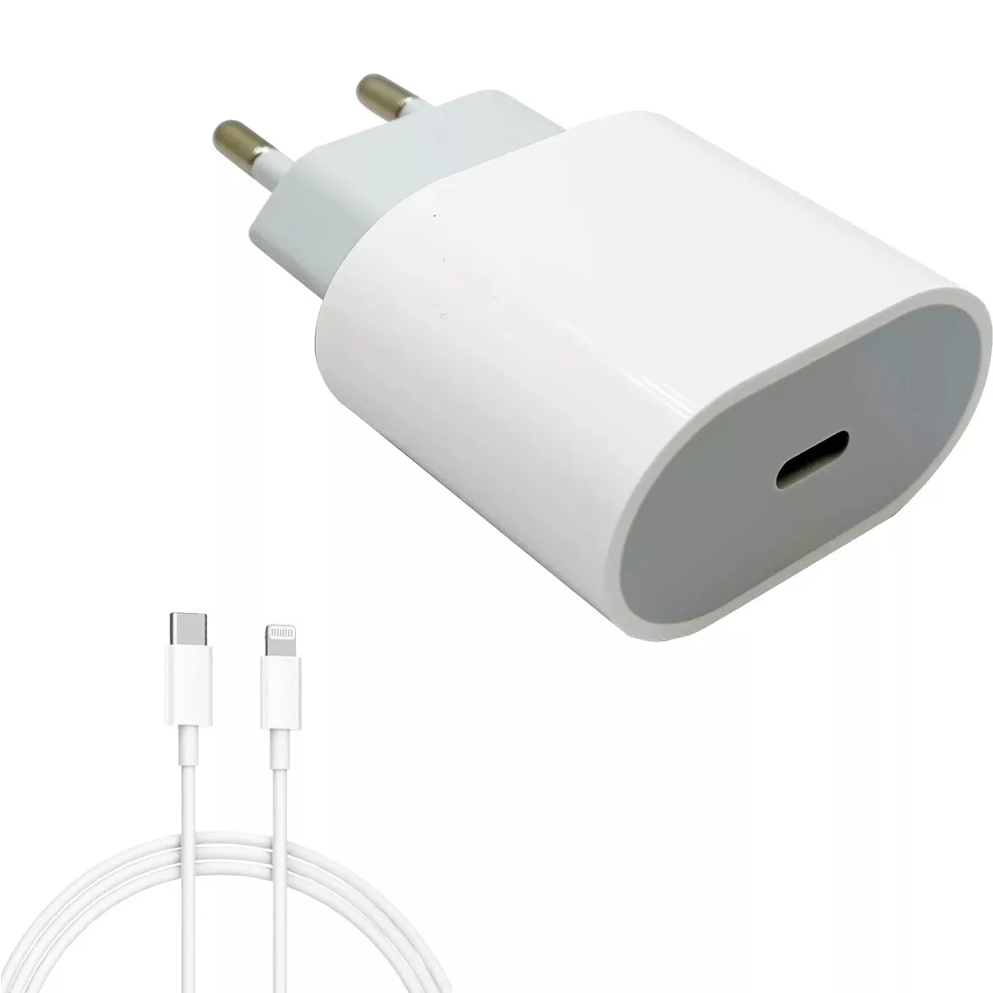 شارژر دیواری ۲۰ وات مدل A2347EU به همراه کابل لایتنینگ