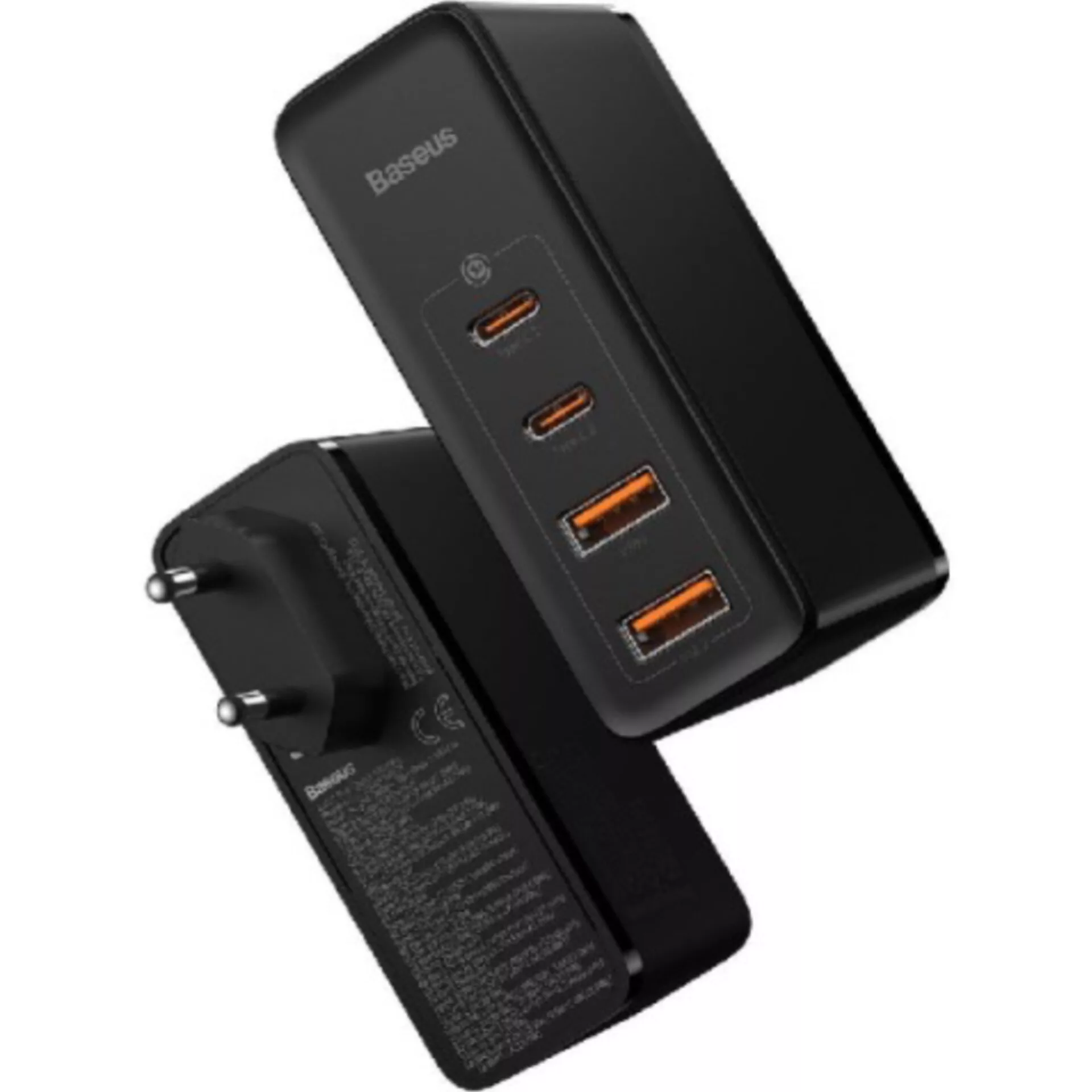 شارژر دیواری 100 وات 4 پورت بیسوس مدل GaN2 Pro به همراه کابل USB-C
