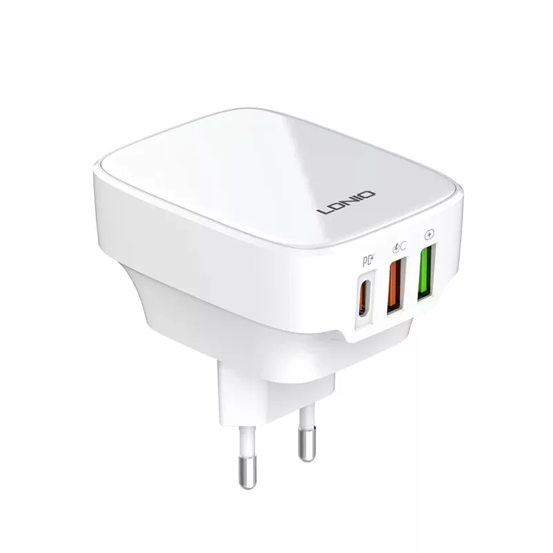 شارژر دیواری 32 وات الدینیو مدل Q334 به همراه کابل USB-C