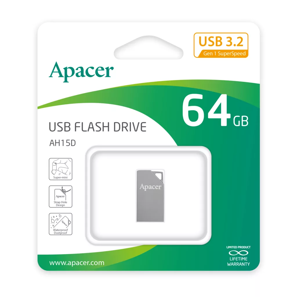 فلش مموری اپیسر مدل AH 15D ظرفیت 64 گیگابایت