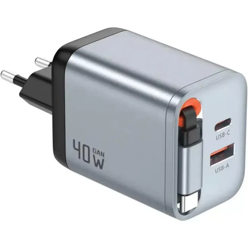 شارژر دیواری 40 وات گرین لاین مدل GaN Premium