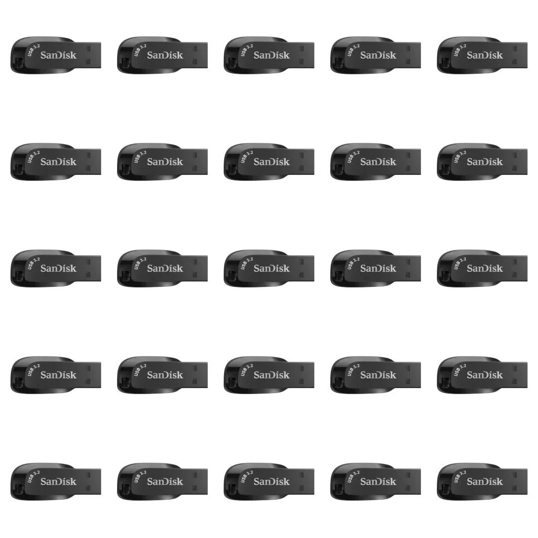 فلش مموری سن دیسک مدل Ultra Shift ظرفیت 32 گیگابایت با رابط USB 3.2 بسته 25 عددی