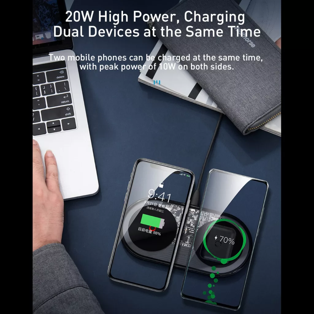 شارژر بی سیم باسئوس مدل TZWXJK- B01