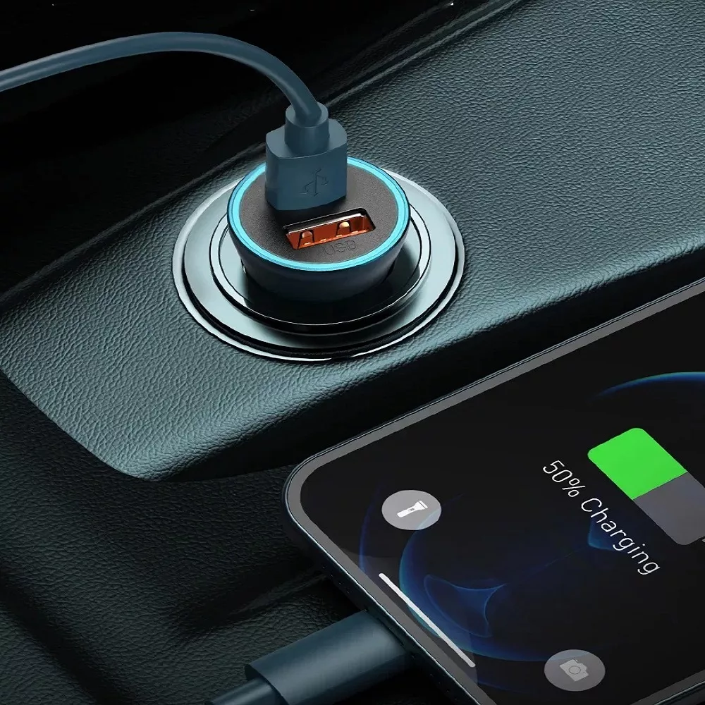 شارژر فندکی 40 وات بیسوس مدل Golden Contactor Pro