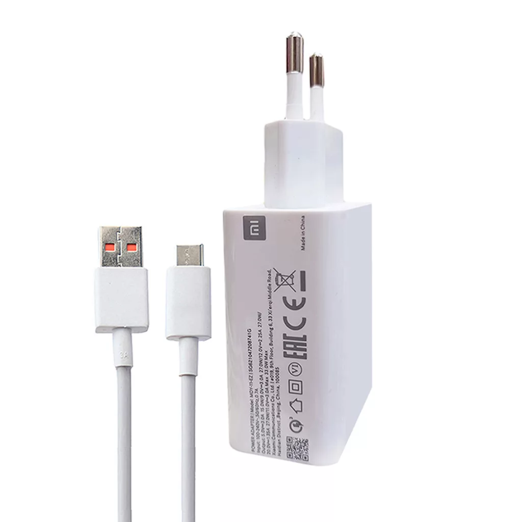 شارژر دیواری شیائومی مدل 33W به همراه کابل تبدیل USB-C