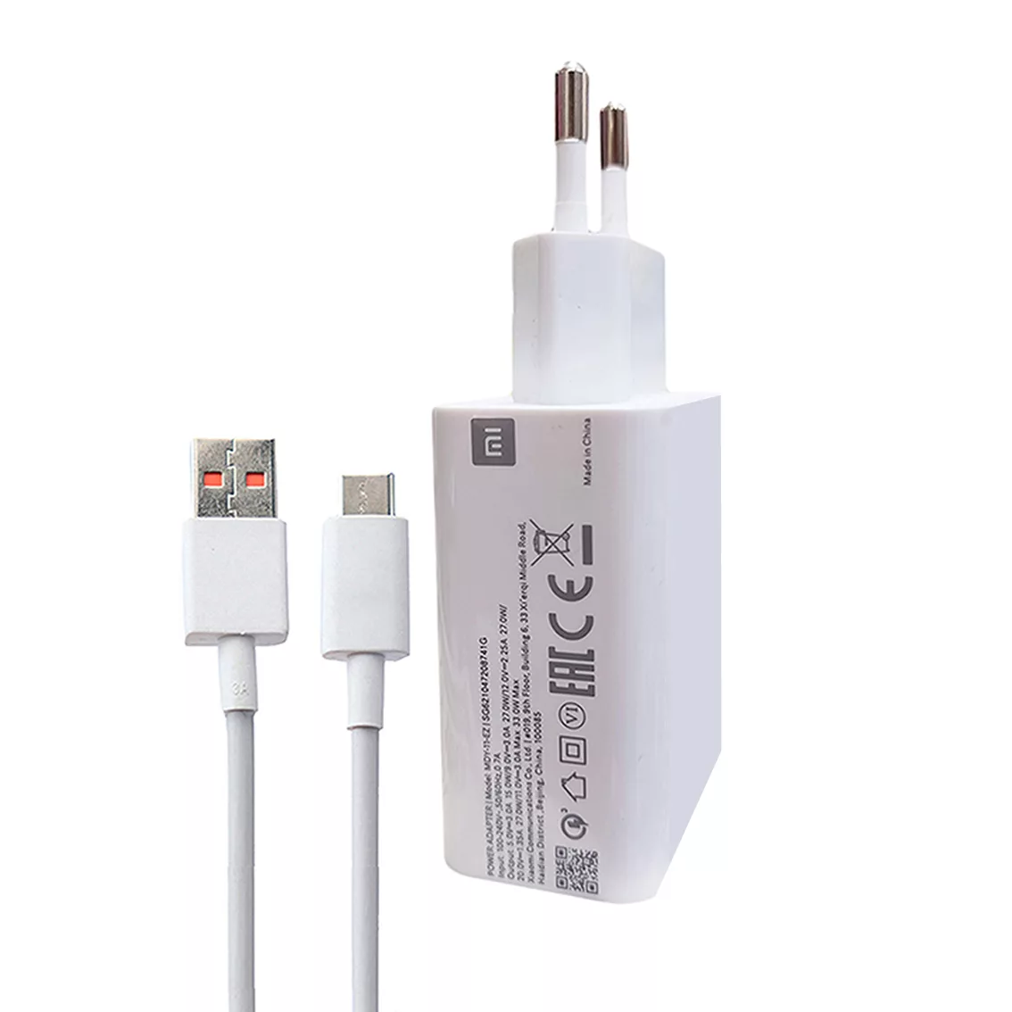 شارژر دیواری شیائومی مدل 33W به همراه کابل تبدیل USB-C