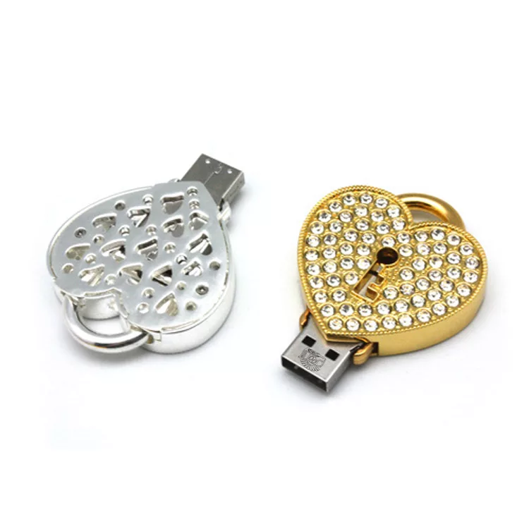 فلش مموری پرلیت یو اس بی طرح قفل قلبی کد W-49 ظرفیت 128 گیگابایت