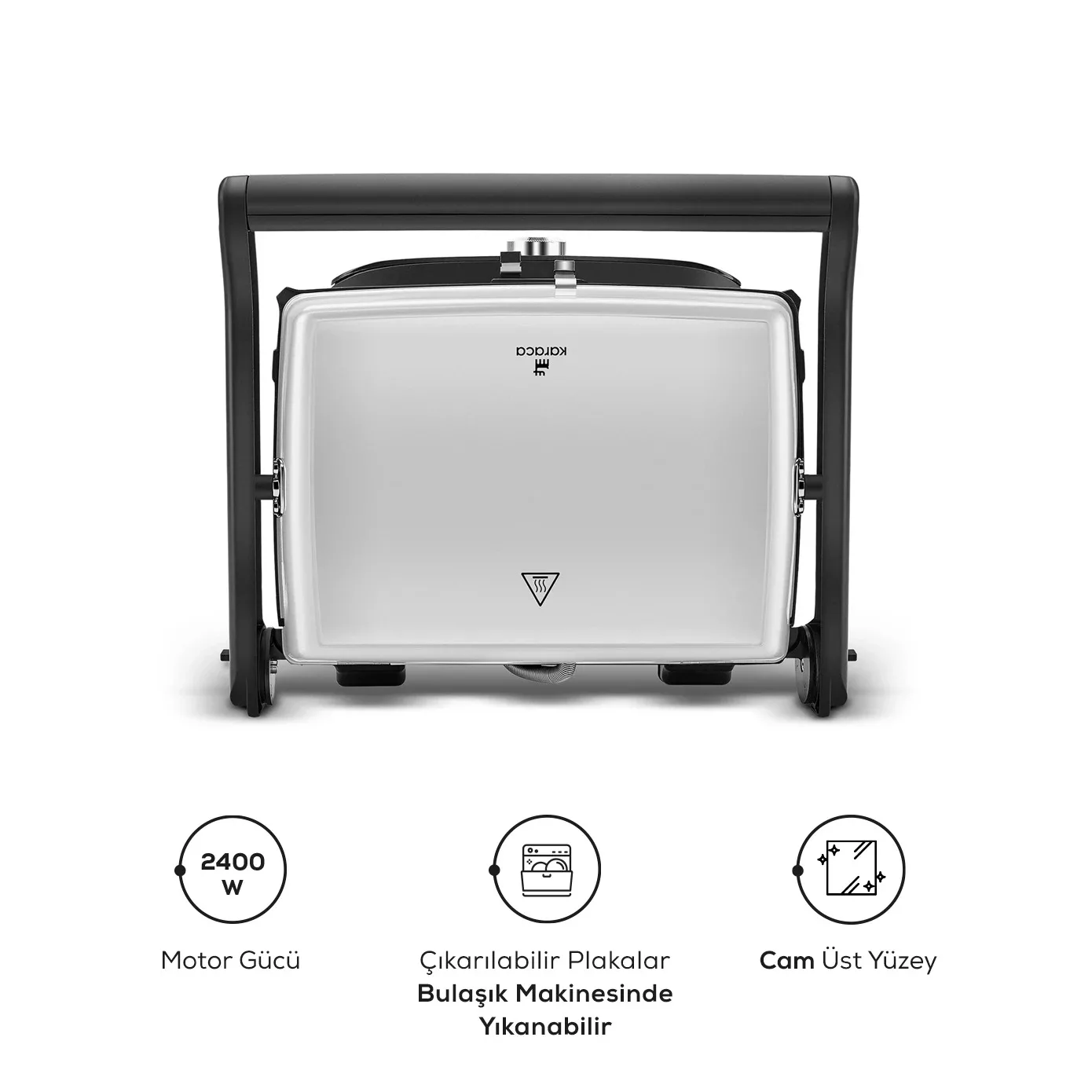 ساندویچ ساز کاراجا مدل Gastro Grill Glass Premium