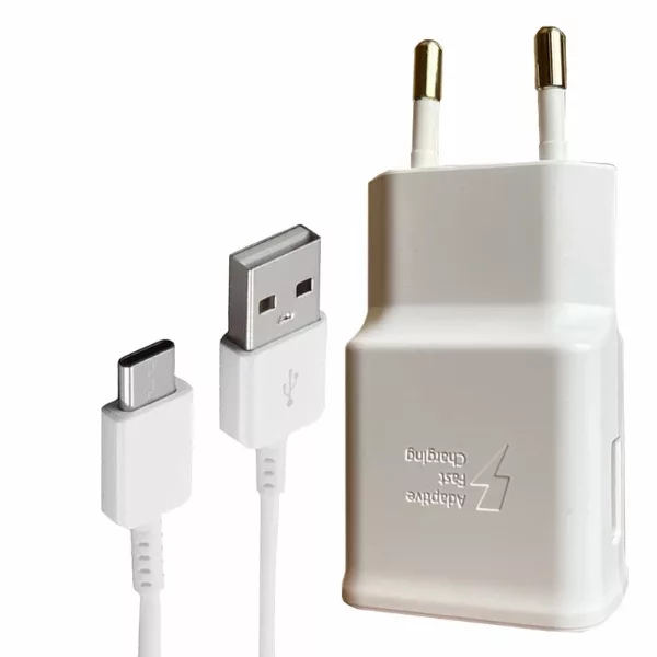 شارژر دیواری 15 وات توربو مدل Galaxy A51 به همراه کابل تبدیل USB-c