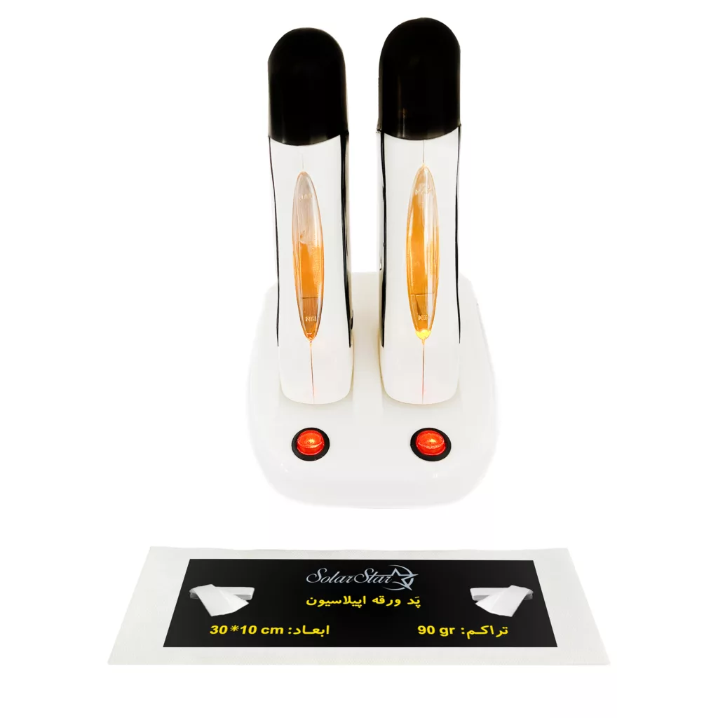 دستگاه موم گرم کن و ذوب وکس خشابی سولار استار مدل 403 به همراه پد اپیلاسیون بسته 10 عددی