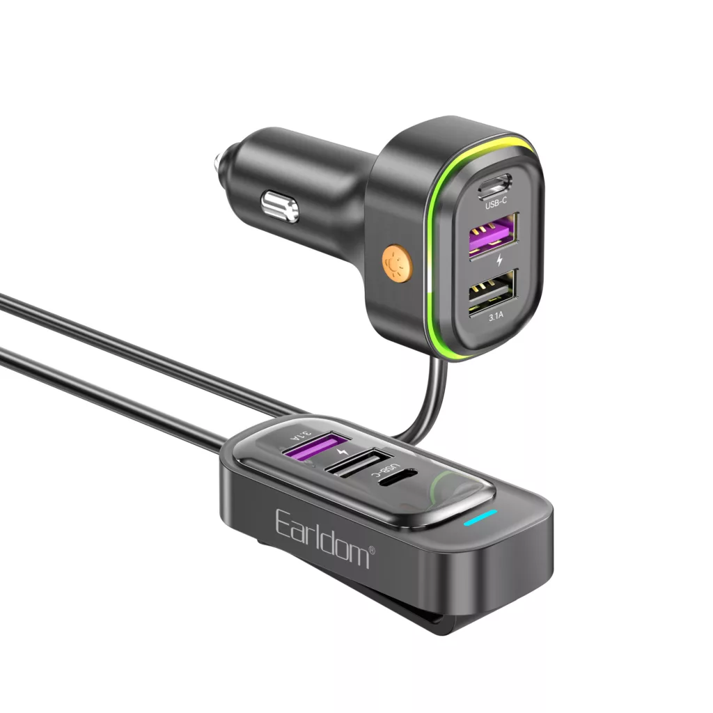 شارژر فندکی 65 وات ارلدام مدل 6IN1 CAR CHARGER CC26