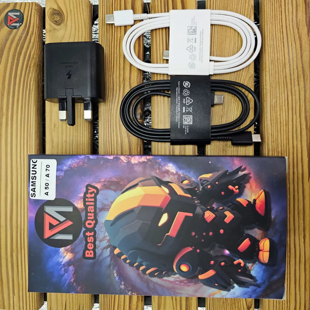 شارژر دیواری 25 وات ام پی مدل A50/A70 به همراه کابل USB-C